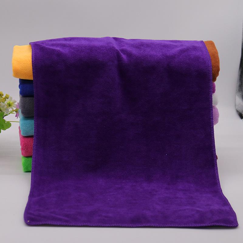 

Salon & Hotel Barber Shop Solid Color Absorbent Beauty Bath Towel Medium Thickness 30x70 темно-фіолетовий колір