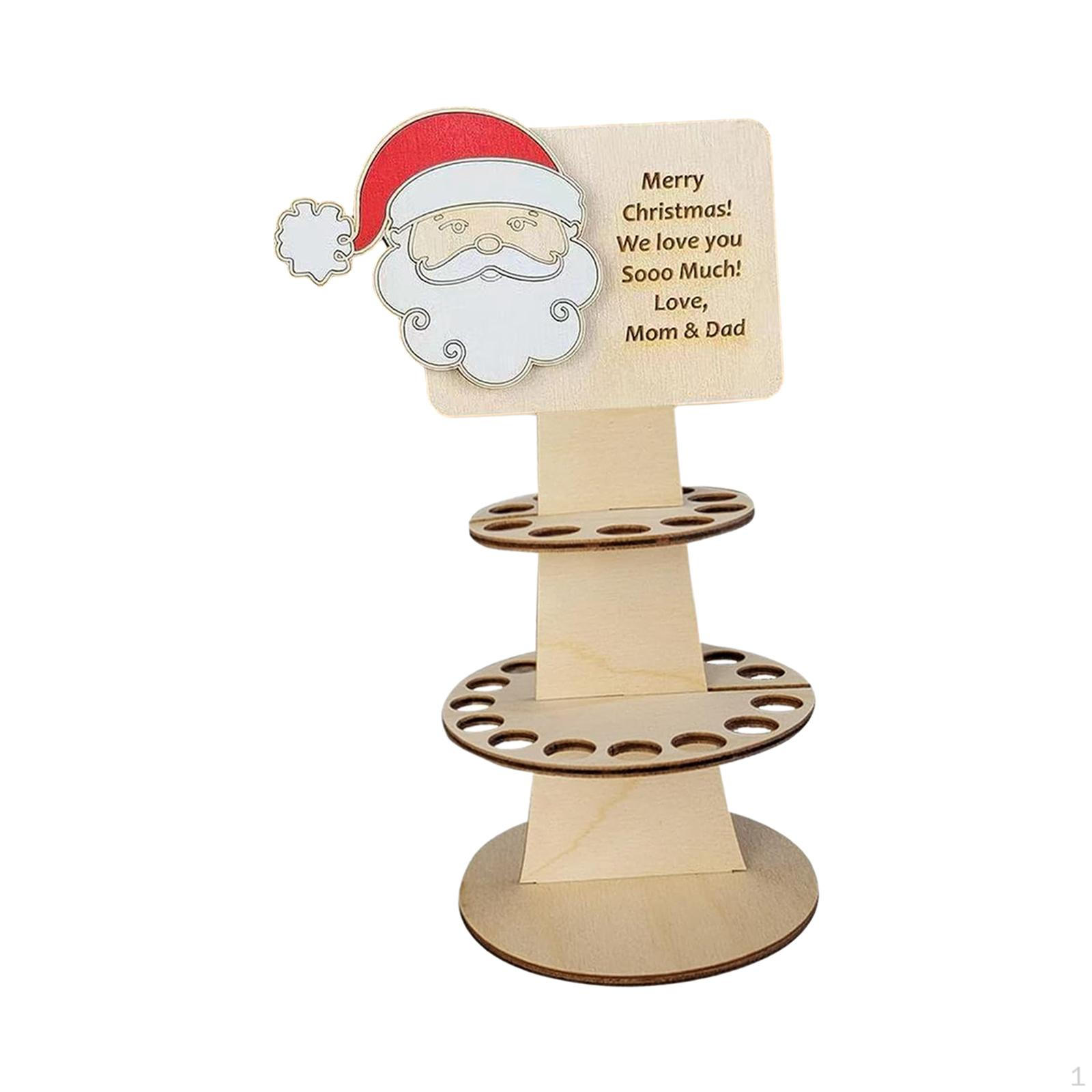 

Elegant Wooden Money Cake Holder for Festive Celebrations Santa Claus