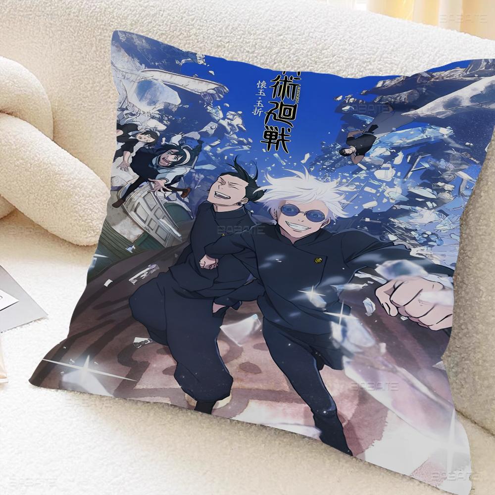 Anime Gojo And Geto Cushion Cover Pillow Cover Decor Pillowcase Printed Cushion Case For Couch