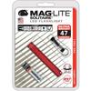 MAGLITE SJ3A036 Solitaire Red LED Flashlight / 1 AAA Battery