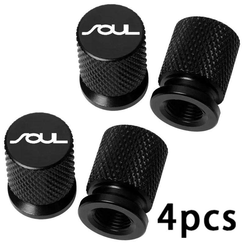 AABIY1 4PCS Colorful Car Accessories Car Tire Valve Cap For KIA Soul