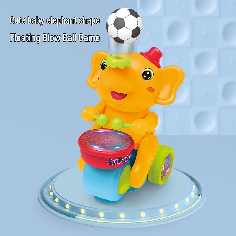 Musical Elephant Toy Motorcycle with Lights & Hovering Ball