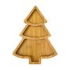 1Pc Christmas Tree Kitchenware Dessert Snack Plate Plate Tray Serving Tray Duoge Serving Dish Wooden