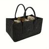 Felt Firewood Handbag Carrier Log Tote Bag Fireplace Log Carrier Holders Woodpile Bag Fire Wood Carrying Felt Storage Organizer