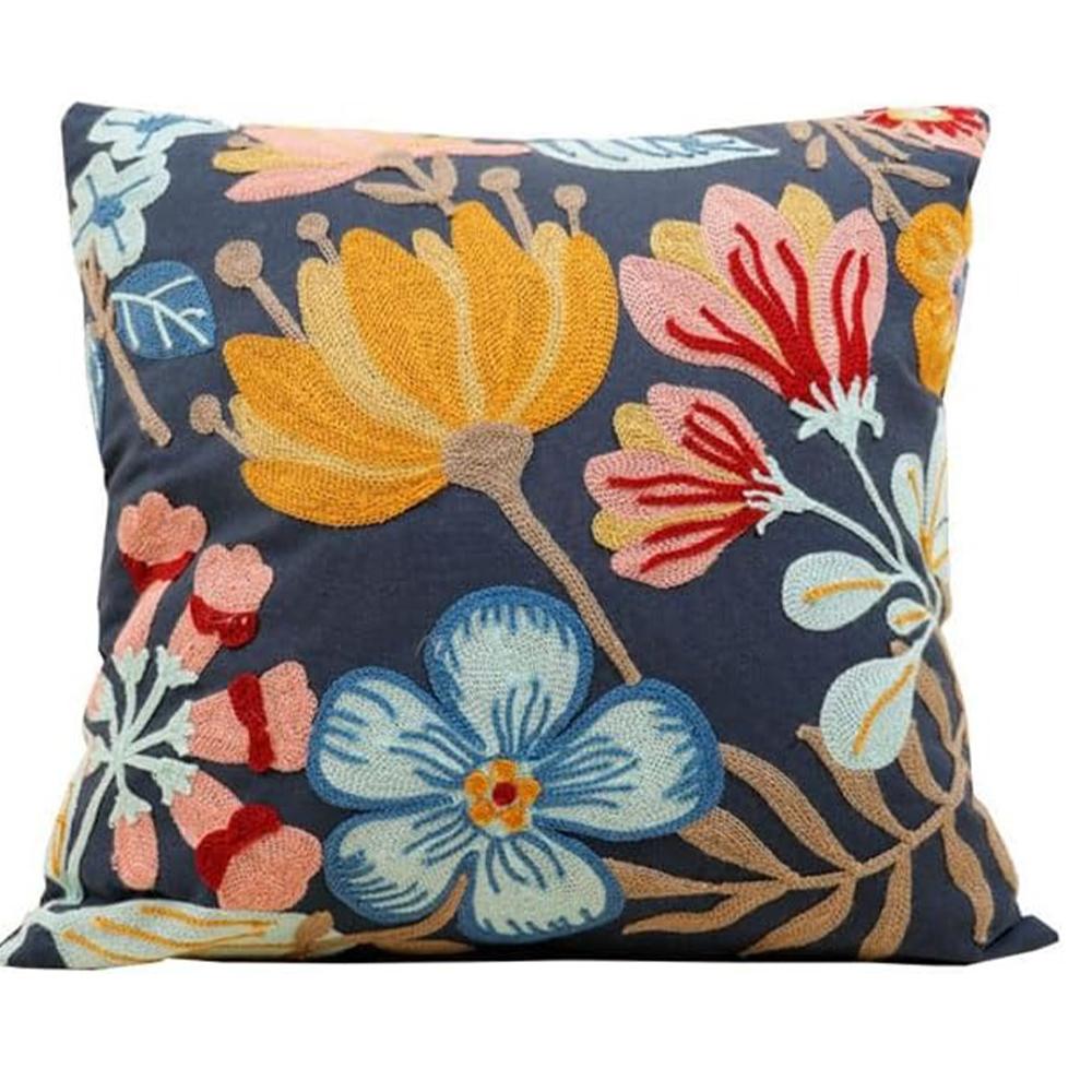 Blue Abstract - Painted Pillow Covers, Calm and Modern DecorLiving Room Sofa Cushion Cover, Bedroom Room Decoration