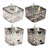 Transparent Storage Box Desktop Organizer with Press Type Lid Dressing Table Storage Case for Keys Trinkets Hairpins Scrunchies
