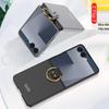 Samsung Z Flip7 Ultra-Thin Phone Case with Finger Ring, Large Window, Spray Paint Finish, Skin-Feel, Foldable Screen Protection