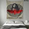 The Silence of the Lambs Wall Tapestry Aesthetic Wall Hanging Printed Fabric Blanket Decorative Tapestries for Bedroom Living Room Home Decor