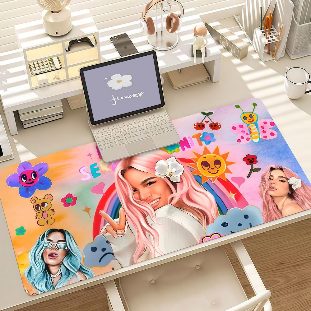 Singer Kkarol G Funny Mouse Pad Anti Slip Rubber Edge Locked Thickened Laptop Gaming Desk Mat