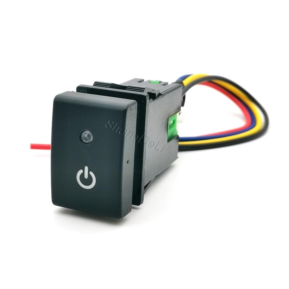 1PC Modified Switch Fit for Suzuki Jimny 2010-2015 Car Led DRL Power Radar Fog Light Spotlight Switch Button with Wire