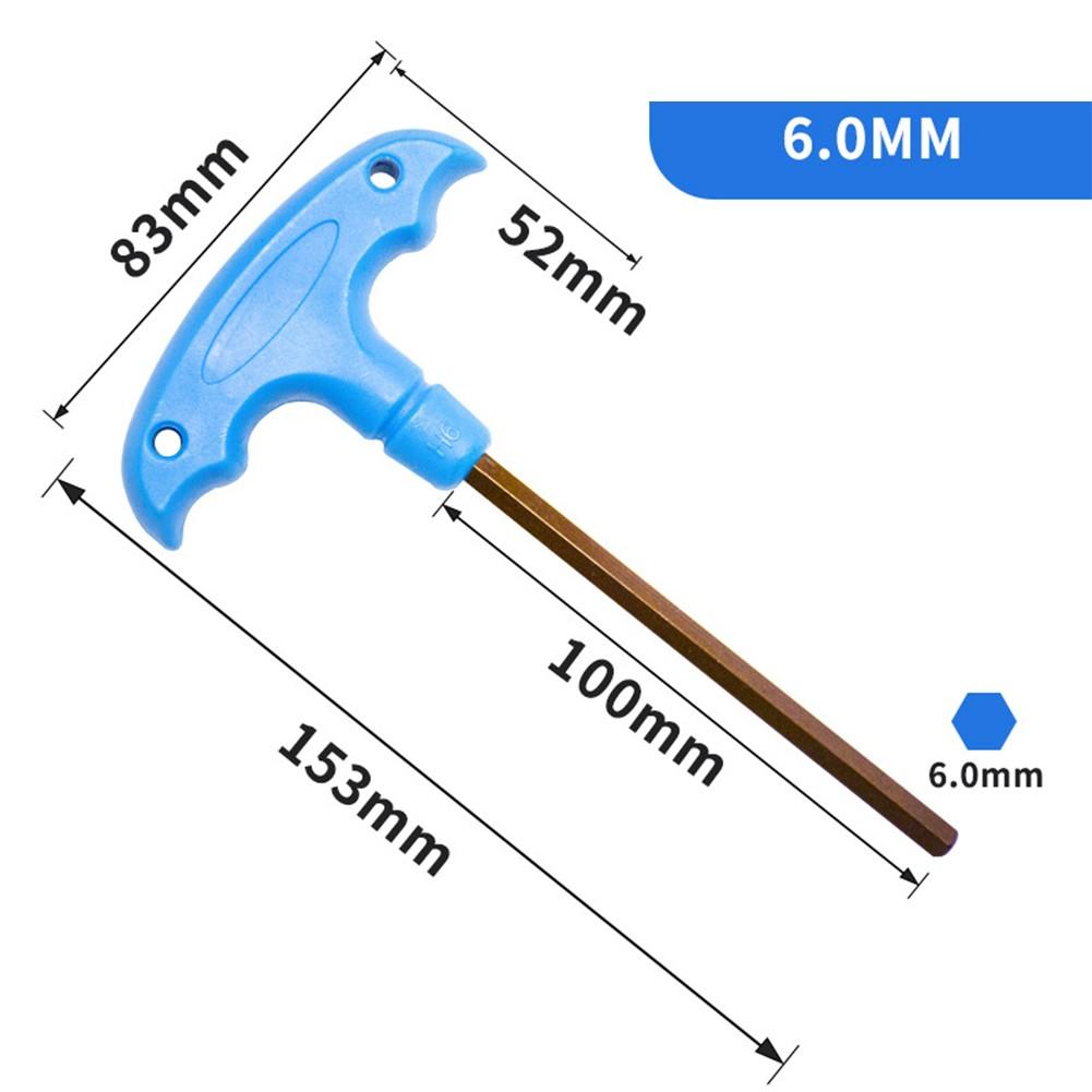 Furniture Assembly Tool Long Handle Hex Wrench T Type Hex Wrench DIY Enthusiasts