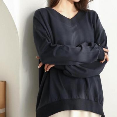 New ArriVals Open Run Big Size V Neck CoTTon T shirT