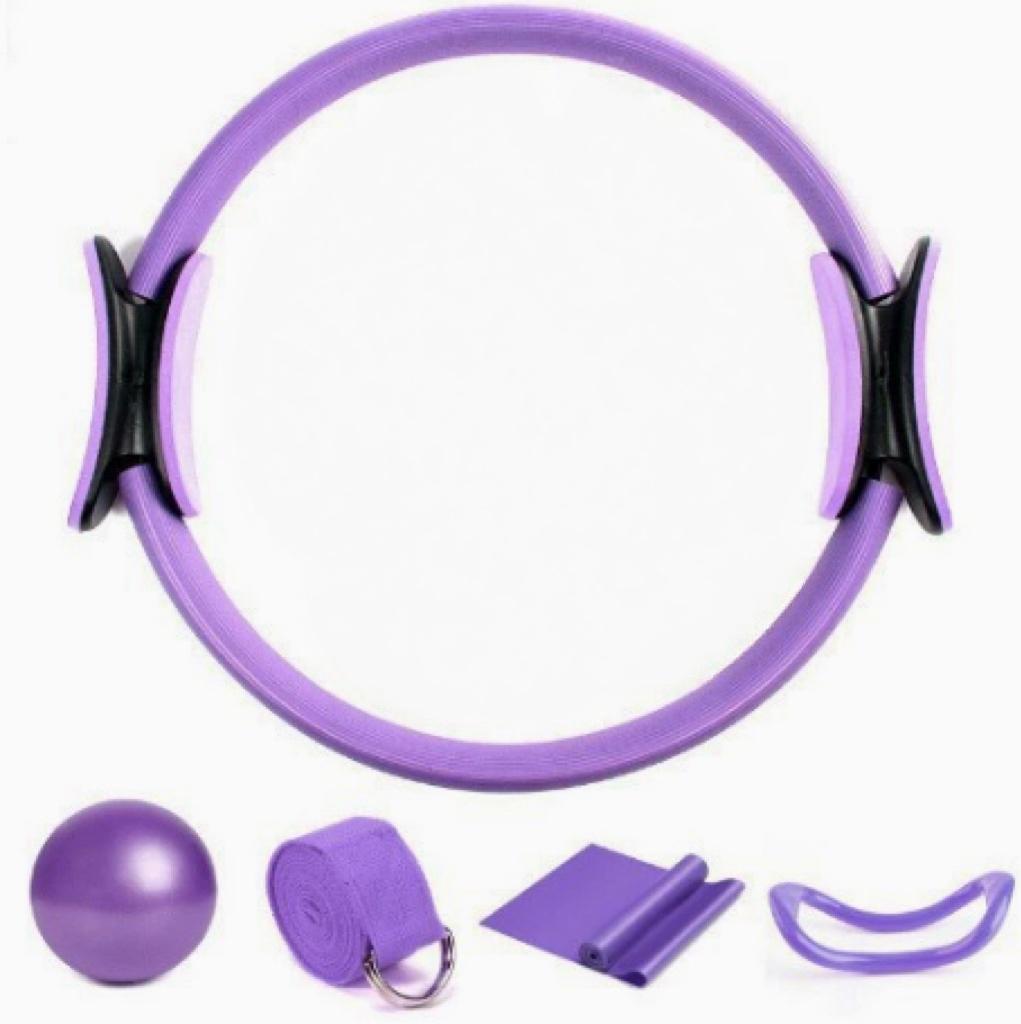Body Shaping Tools Pilates  Yoga Balls  Yoga Rings Stretching Bands Resistance Bands Yoga Socks Fitness Set of Five Pieces