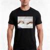 Cause Everytime We Touch I Get This Feeling Adam And God Edition Tshirt Summer Casual Cotton Tee Oversized Streetwear Tops
