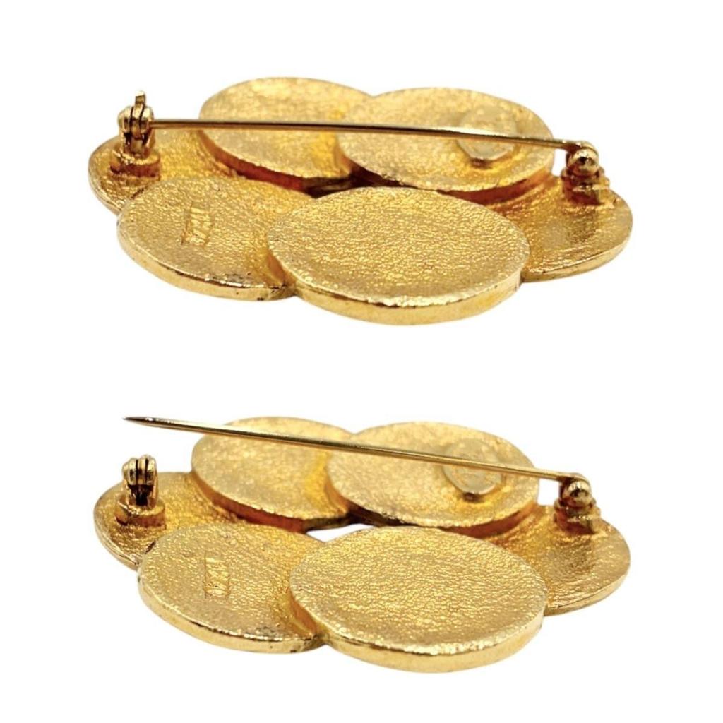Used CHANEL Brooch Coco Mark Vintage Gold