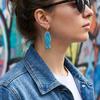 Stainless Steel Cartoon Fish Drop Earrings For Women Colorful Enamel Striped Fish Earring Summer Beach Party Trend Jewelry Gift