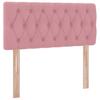 vidaXL Storage Bed with Mattress Pink 90 x 190 cm Velvet