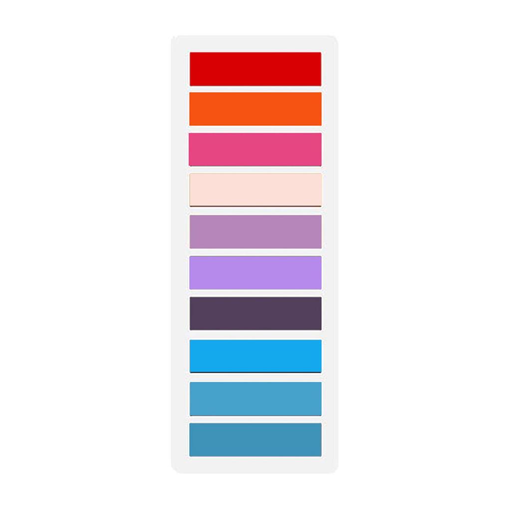 Transparent Morandi Color Writable PET Index Tab Sticky Notes