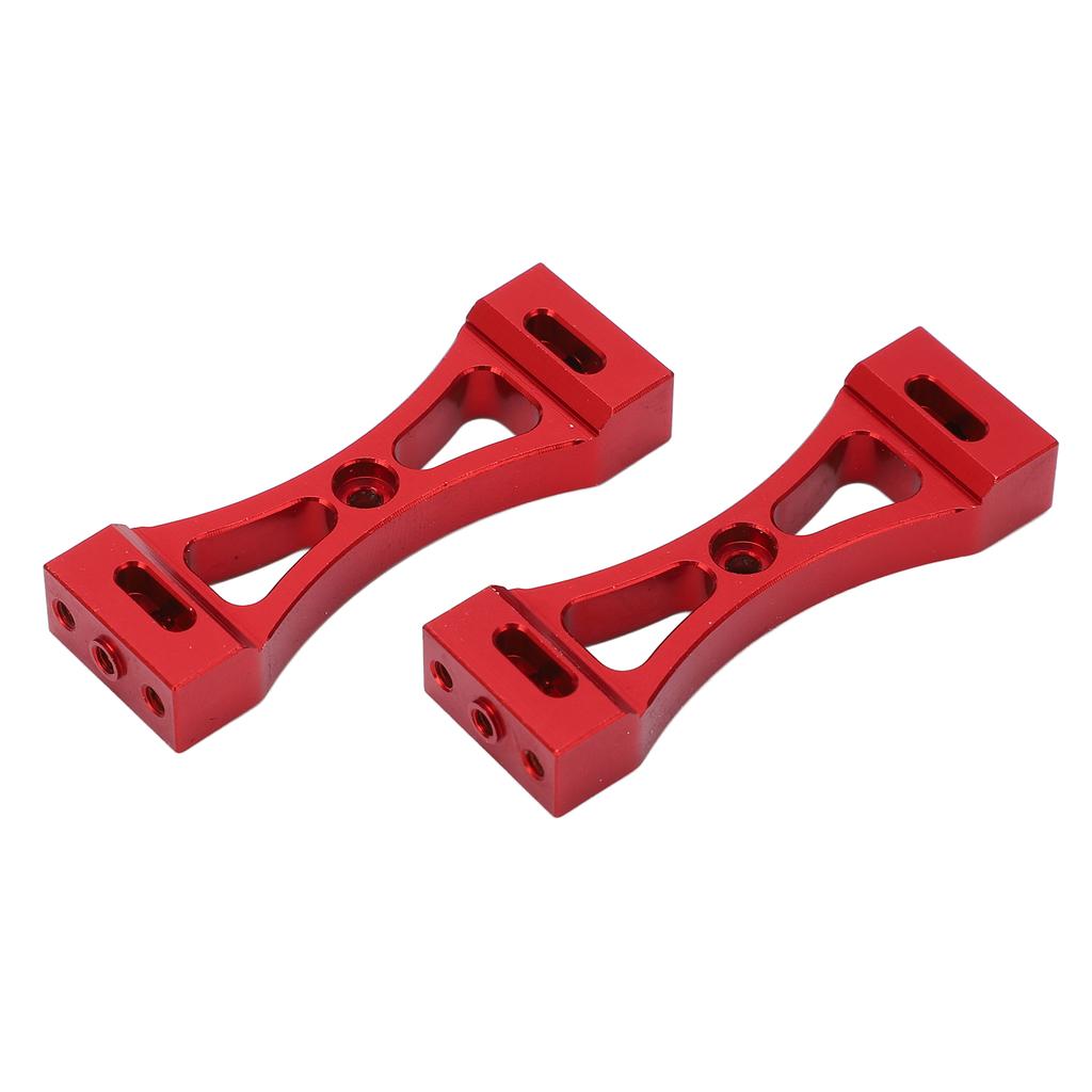 2 Stück RC Metallträger 53mm Länge Mittelfeste Halterung Aluminium für WPL B14 B16 B36 Q60 Q61Rot