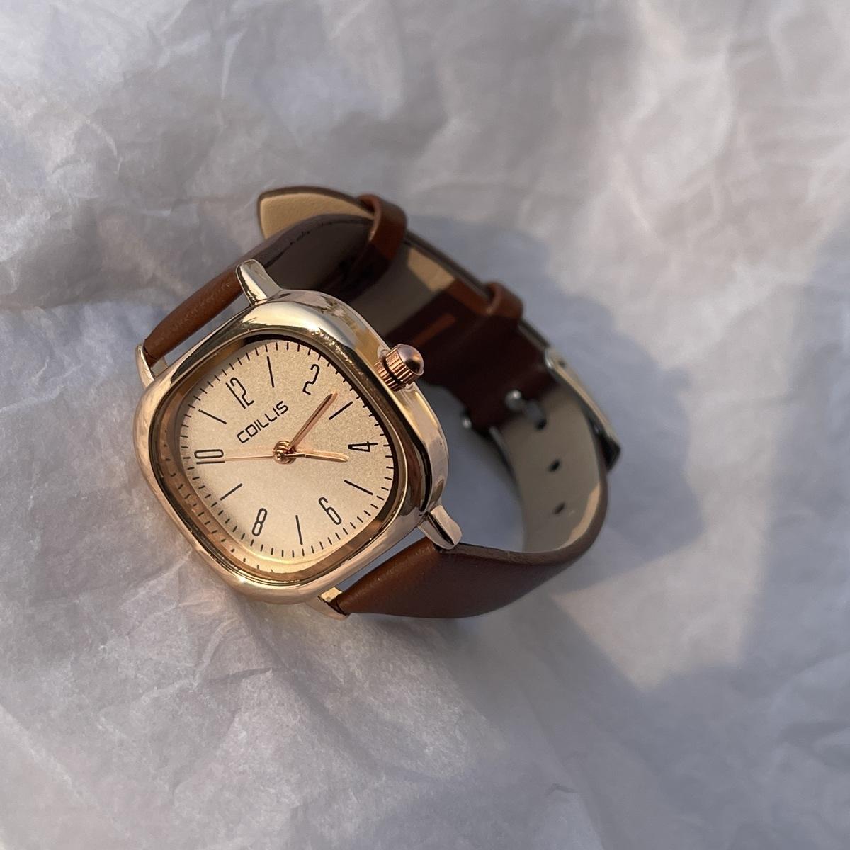 

Квадратные женские часы Простые кварцевые наручные часы Повседневные часы Часы для девушек-студенток Подарок Женские часы Reloj Para Mujer