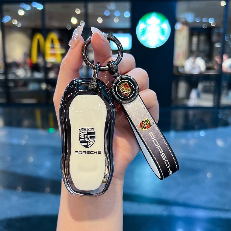 Porsche Schlüsselhülle für Cayenne, Macan, 911, Panamera, 718, Taycan