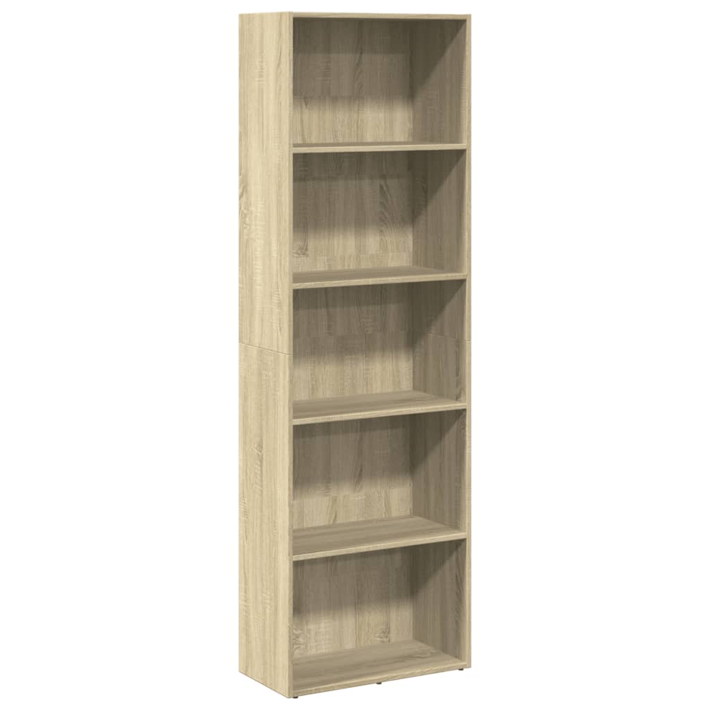 Bookshelf Sonoma Oak 60 x 30 x 189 cm Particleboard