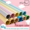 Macaron Color Series: Pearlescent Matte Candy Paper In Light Yellow, Green & Blue for Crafting