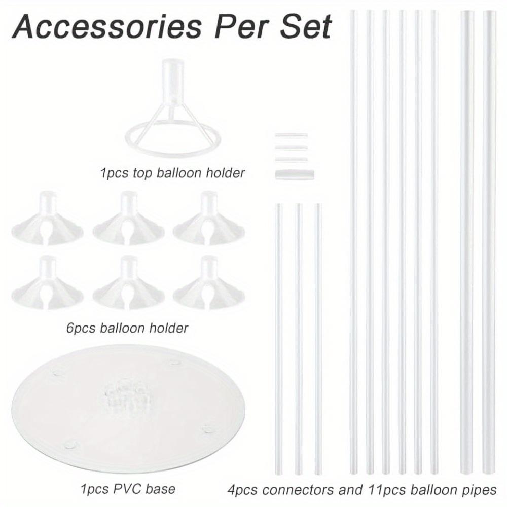 8pcs Balloon Sticks with Base for Table Balloon Stand Kit Balloon Stands with Base for Floor Balloon Arch Stand with Base Balloon Stands for Table