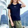 FILA Casual Sports Cotton Pullover Short Sleeve Regular T Shirt Women Legend Blue F51W228154FNV