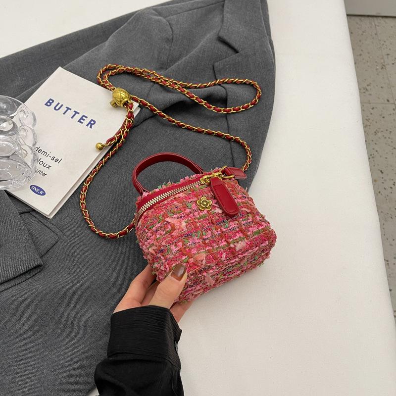 Rhombus Chain Handbag Bag Women's Autumn and Winter New Trendy Shoulder Messenger Bag Niche Versatile Small Square Bag