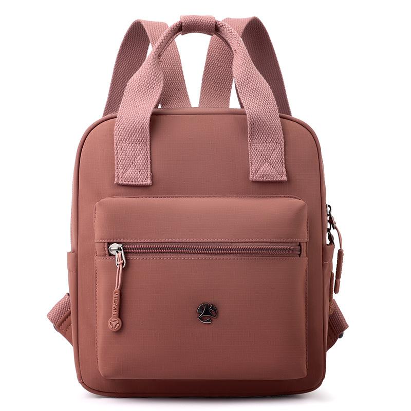 

Нейлоновый рюкзак женский школьный однотонный маленький рюкзак дорожный легкий рюкзак верблюд