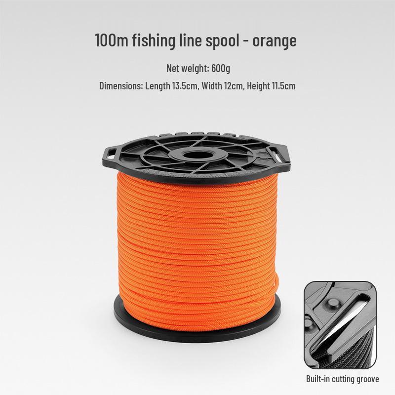 100m Outdoor Multi-Functional 9-Core Paracord Rope - 4mm: Clothesline, Tent, Climbing, Binding