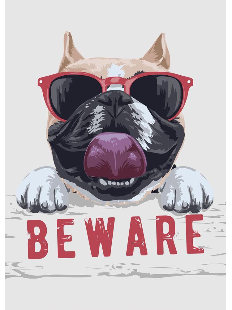 

Забавный французский бульдог, мопс, собака, постеры с домашними животными, печать на холсте, картина, оставайтесь крутыми, настенная картина с изображением животных для гостиной, украшения дома 30x40cm No Frame