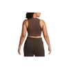 Nike Sportswear Essentials Solid Ribbed Crop Tank Top Women Tops Baroque-Brown FB8280-237