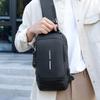 Herren Diebstahlsichere USB-Lade Umhängetasche - Multifunktionale Crossbody Sling Pack für Reisen & Täglichen Gebrauch