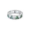 Ortyx Cocktail Dreiecksschliff Rhodinierter Zirkonia Ring Damenring Silber 5600760