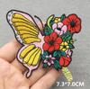 Love Nature Patch Magic Mushroom Embroidery Patches For Clothing Diy Iron-On Stickers Appliques Flowers Stripes