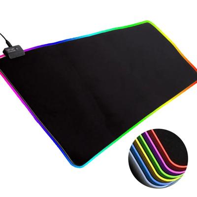 LED Light Mousepad RGB Keyboard Cover Desk-mat Colorful Surface Mouse Pad Non-slip Multi-size Luminous Computer Gamer For PC
