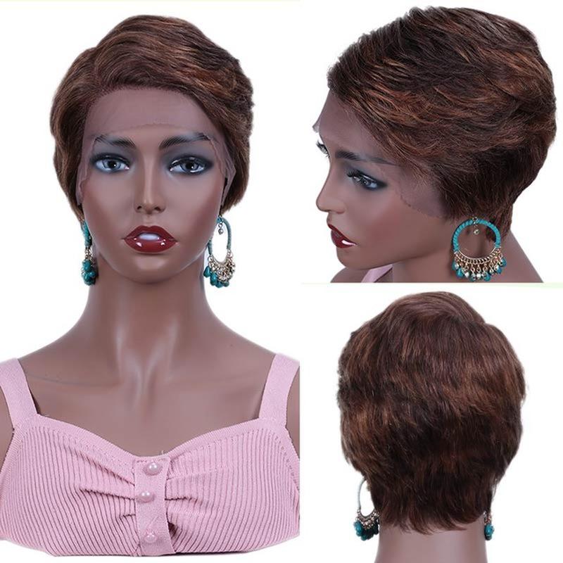Women Short Wigs Lace Part Wigs Lace Front Brazilian Short Wigs
