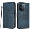 Per Xiaomi Redmi 15C 5G (Unione Europea) (173mm)/15C 4G (Unione Europea) (173mm) Custodie Portafoglio Supporto Pelle a Trama Retrò Copertura per Telefono con Cordino