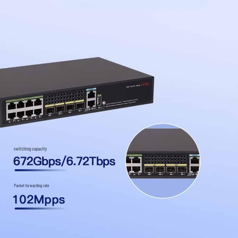 H3C S5135S-8FP4XS-EI-Q Gigabit POE Managed Switch