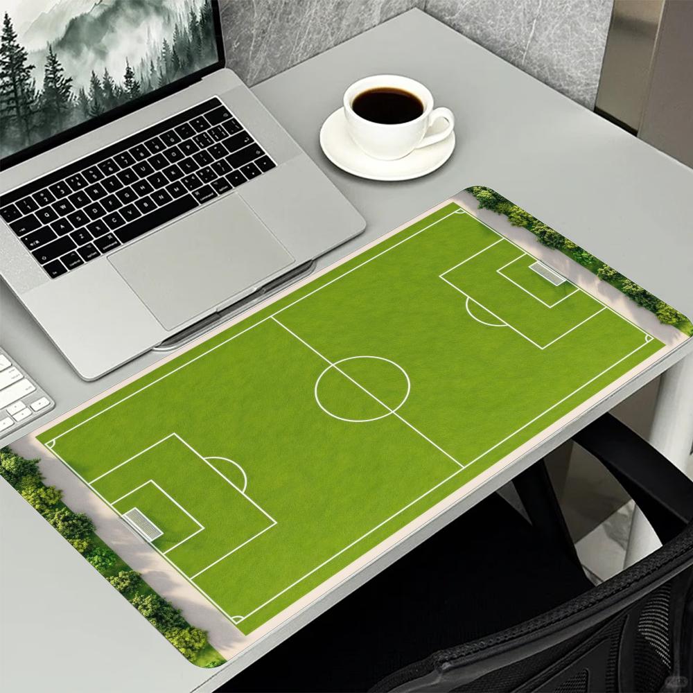 Soccer Football Field Aerial Green Grass Sports Xxl Gaming Mouse Pad Non Slip Rubber Base Large Desk Mat For Pitch Lover
