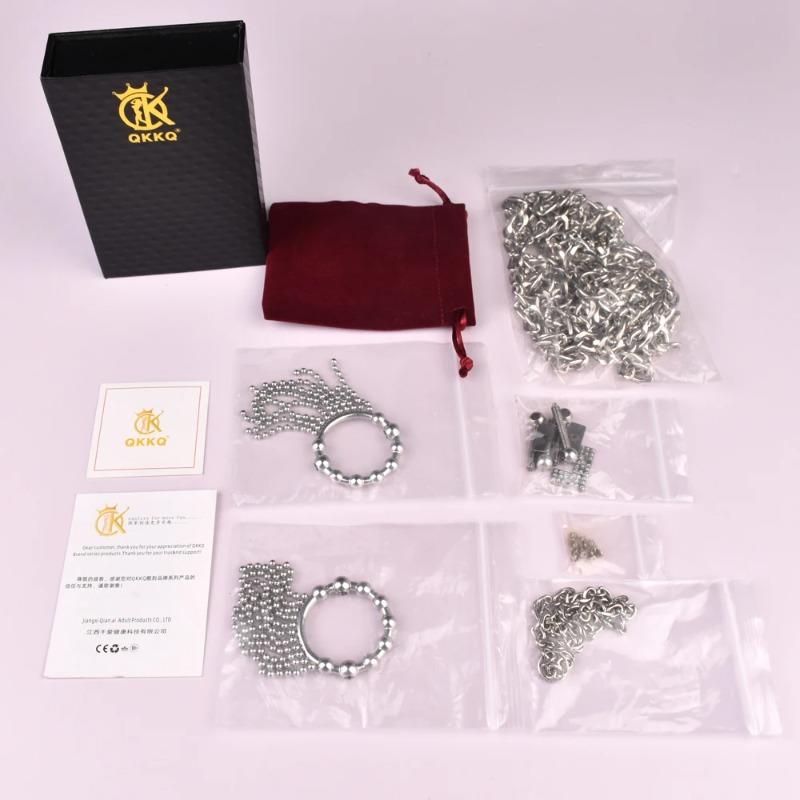 Verstellbare Brustklemmen aus Edelstahl mit Kette – Nippelklemmen-Set für Frauen, Bondage-Fessel & Sklavenspiel Sexspielzeug