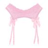 Herren durchsichtige Spitze Schleife Elastischer Bund Strumpfhalter Hosenträger Sissy Dessous
