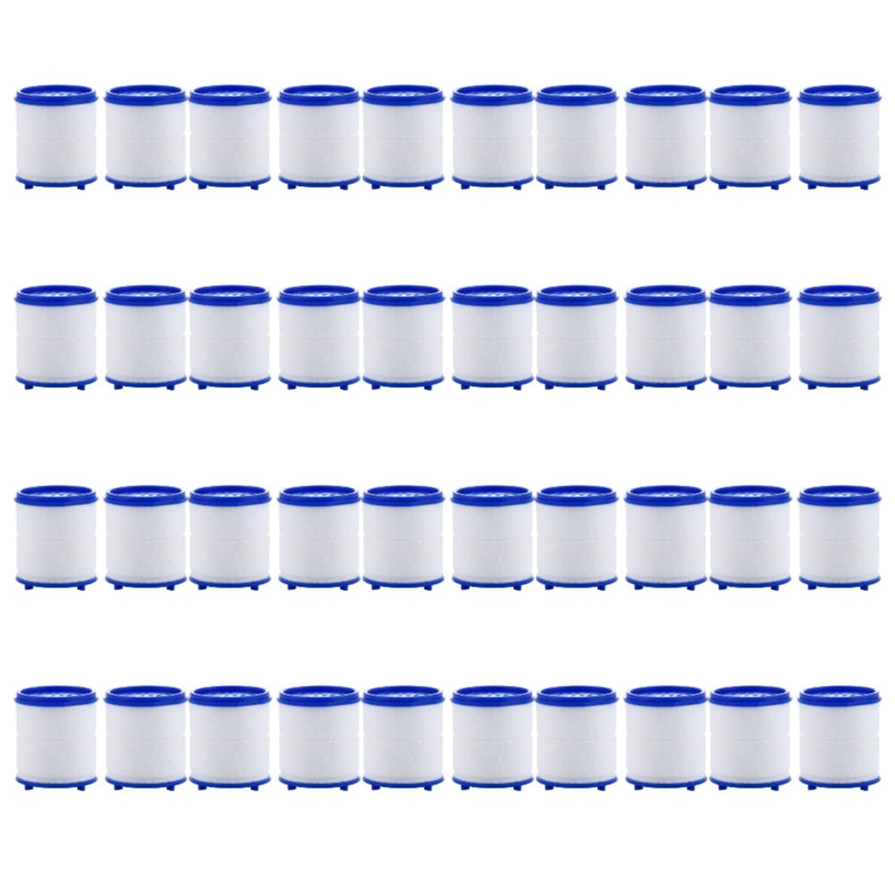 40-2PCS Faucet Water Filter Element Remove Chlorine Heavy Metals Filtered Shower Head Bath Filtration Purifier Soften Hard Water