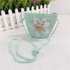 Kids Sun Hat Girls Spring Summer Straw Hat Sun Hat Sun Hat Princess Lace Flower Bag Beach Hat