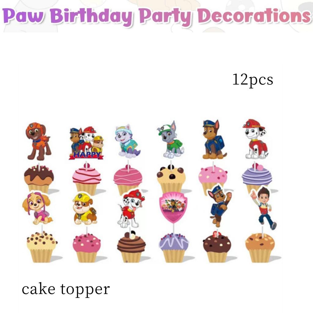 Paw Patrol Birthday Party Decor Dog Skye Disposable Tableware Tablecloth Cup Plate Baby Shower Kids Gift Girl Boy Party Supplies