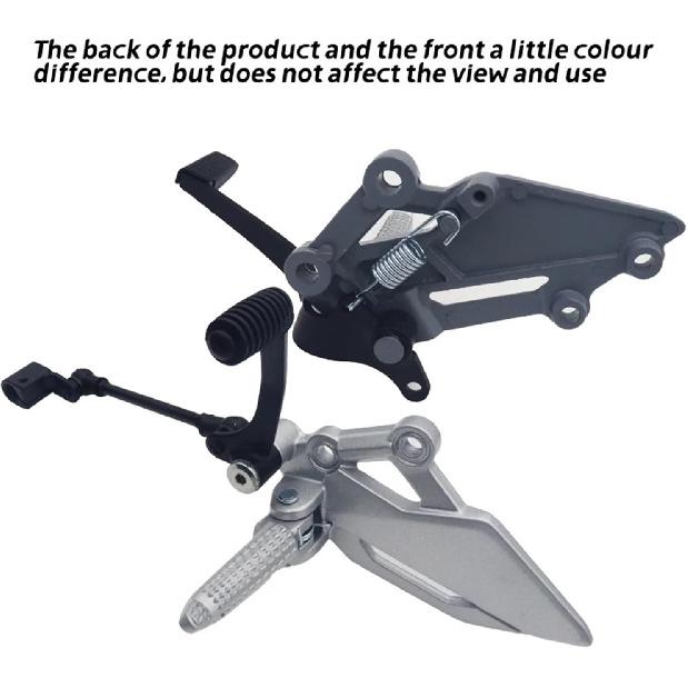 Motorcycle Left Or Right Rear Foot Peg Brake Pedal Footrest Bracket Compatible With 250/300 NINJA EX250R Z250 Z300(1pc R Black Footbrak)