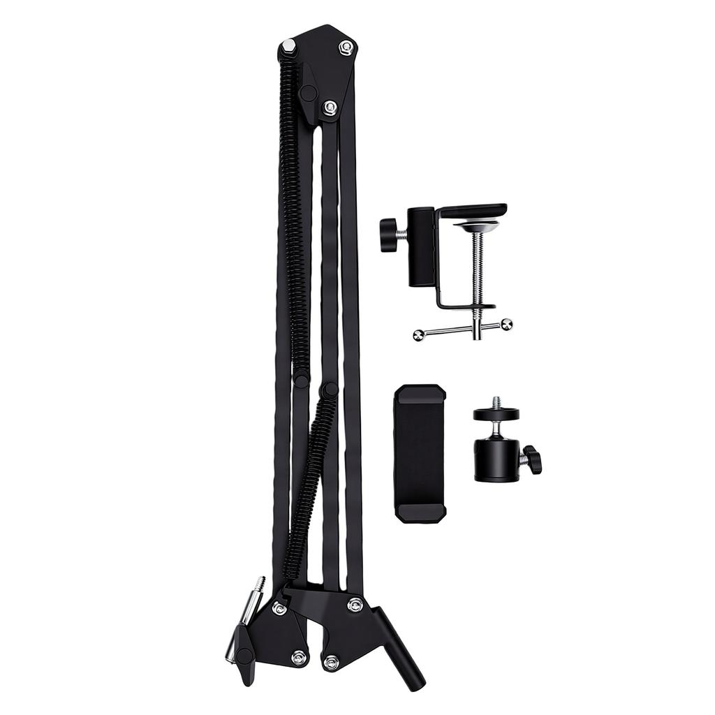 Overhead Phone Mount C Clamp   Desk Phone Mount with   Flexible Arm for Recording Hands   Viewing