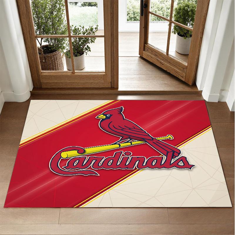 St. Louis Cardinals Design Kristall Samt Teppich Weiche Dekorative Matte für Schlafzimmer Eingang